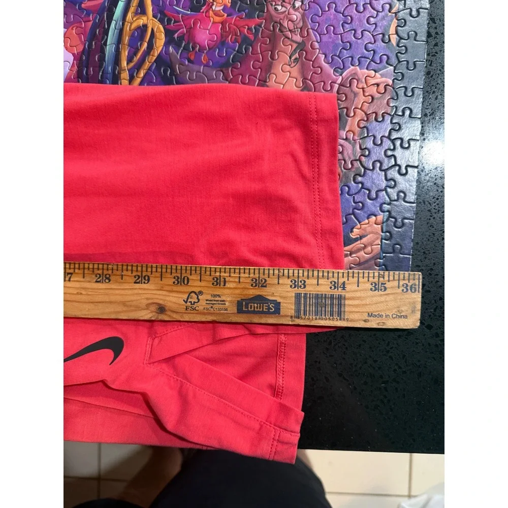 Nike Dri-FIT Women 3XL Tall Slim Fit Muscle Tank Coral Pink Deep‎ Armhole 2538